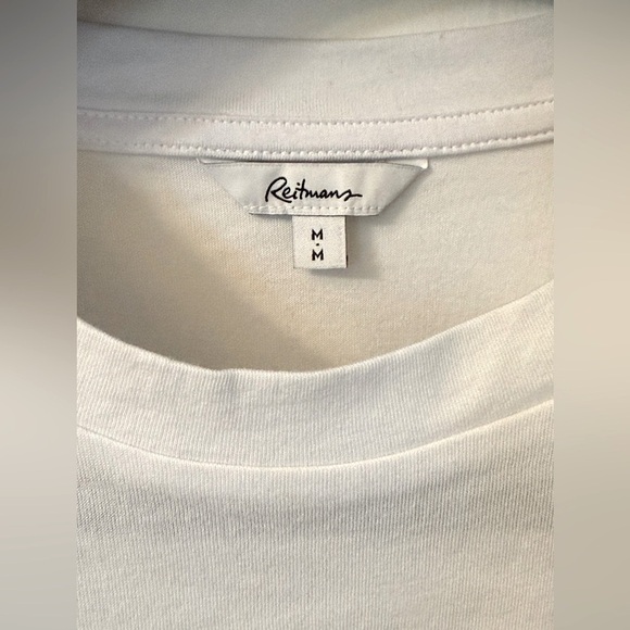 REITMAN’S WHITE TOP WITH SHOULDER DESIGN SIZE MEDIUM - Picture 6 of 13